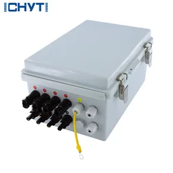 New Waterproof Outdoor Surface Mounted 4-in-1-out 600V IP65 Solar PV Surge Lightning Protection DC Distribution Box Combiner Box