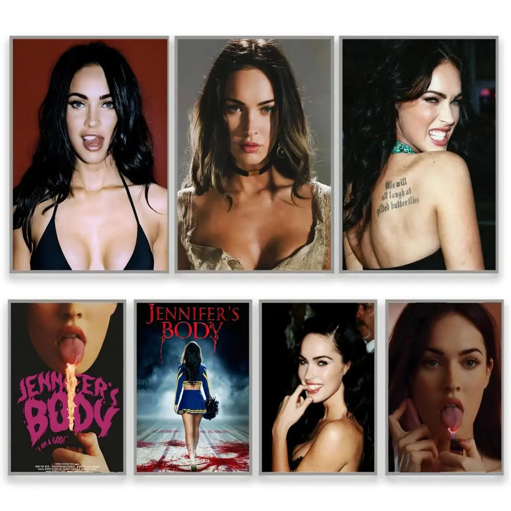 J-Jennifer Body Movie Megan Fox Poster Pegatina perfecta Arte autoadhesivo diseñado para el hogar, comedor, oficina, espacios duraderos