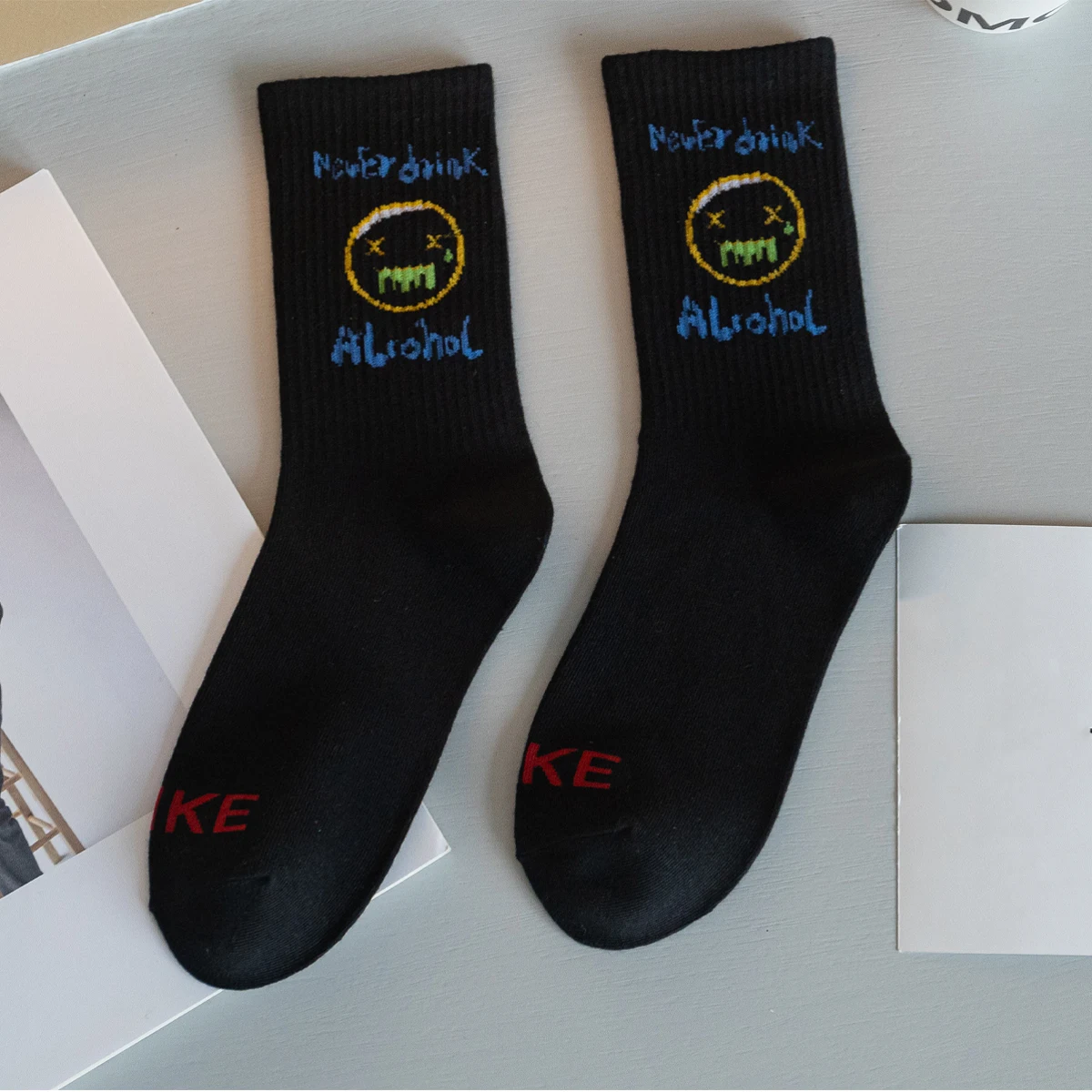 جوارب أنبوبية للكرة الطائرة الداخلية ، طبعة خاصة مضحكة قصيرة طويلة من الغجر للسيدات ، أنبوب مضلع غير قابل للتدمير ، هالالوين ، المنزل ، 3 أزواج