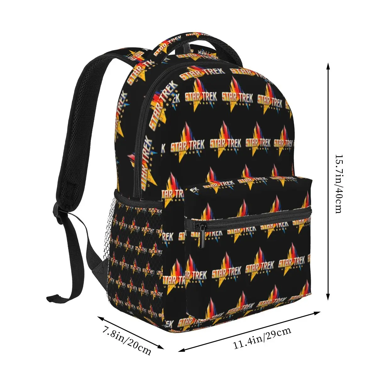 Star Treks Science Fiction TV Series Student Backpack Bag Hiking Travel Daypack for Boys Girls Fashion Bookbag Shoulder Bags