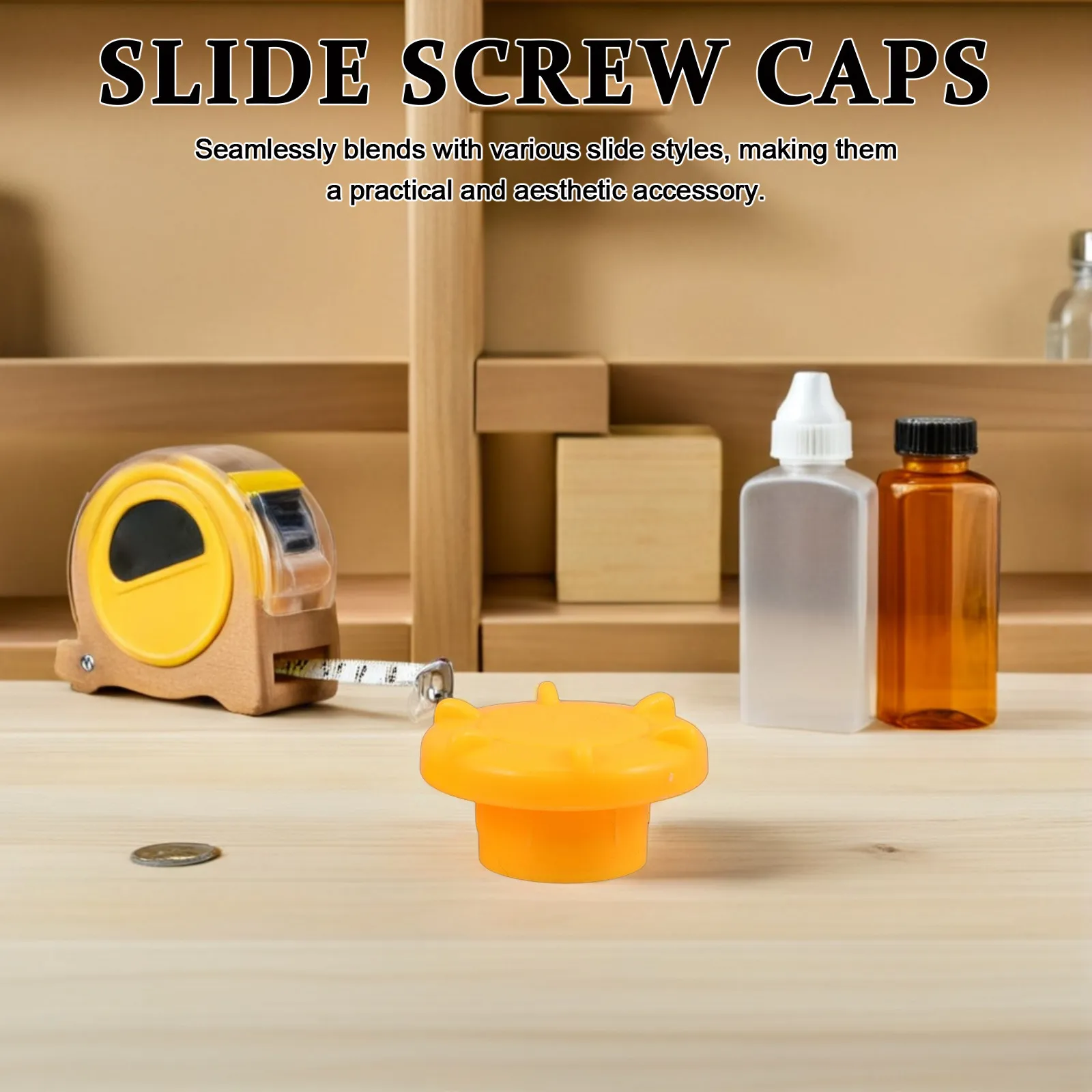 

5Pcs Plastic Slide Screw Covers for Kids Indoor Slides Safety End Caps Replacement Parts Playground Maintenance Fixing Screws
