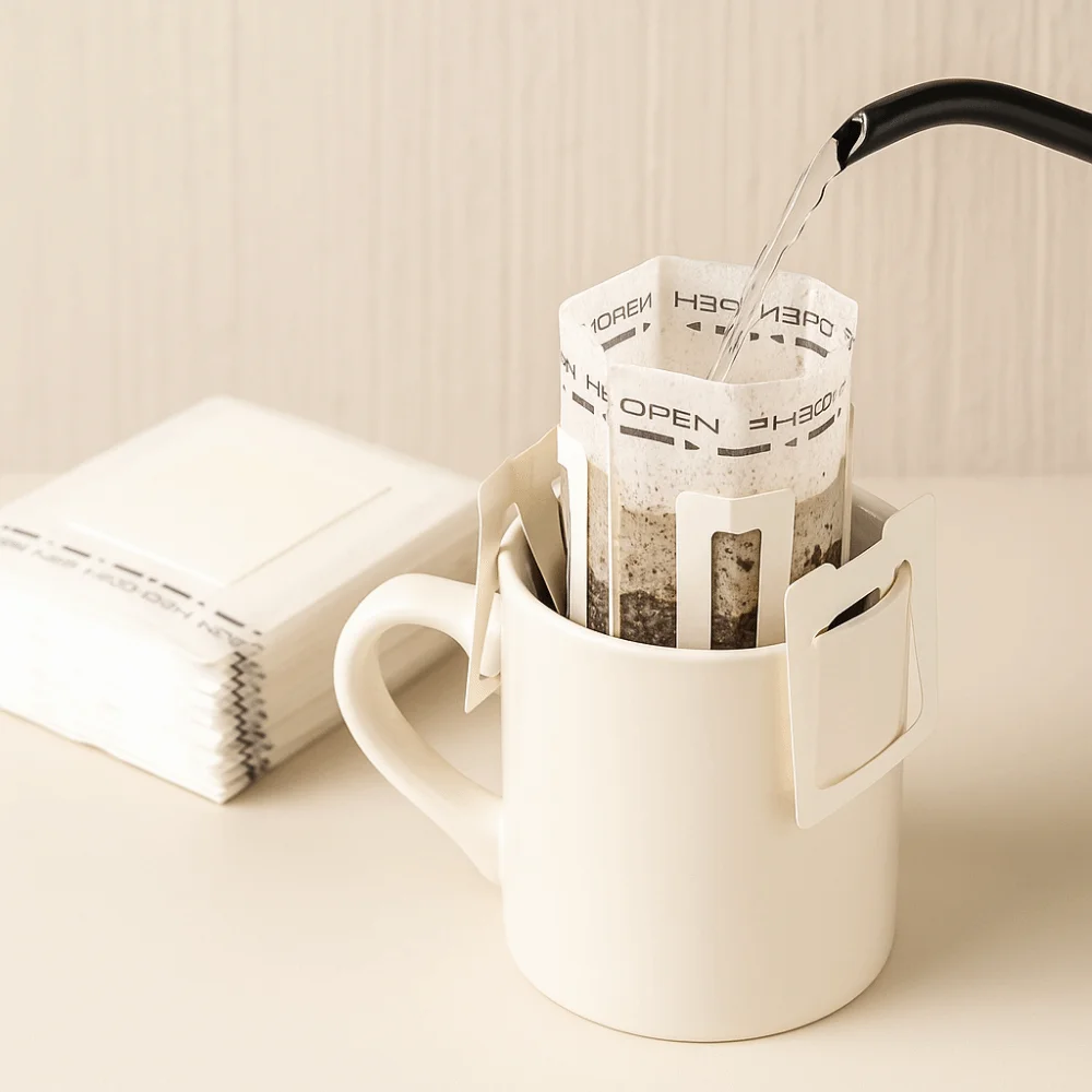 Bolsa de papel de filtro de café de tela no tejida, bolsa de filtro de café desechable ecológica de una sola porción, gruesa, 50 Uds.