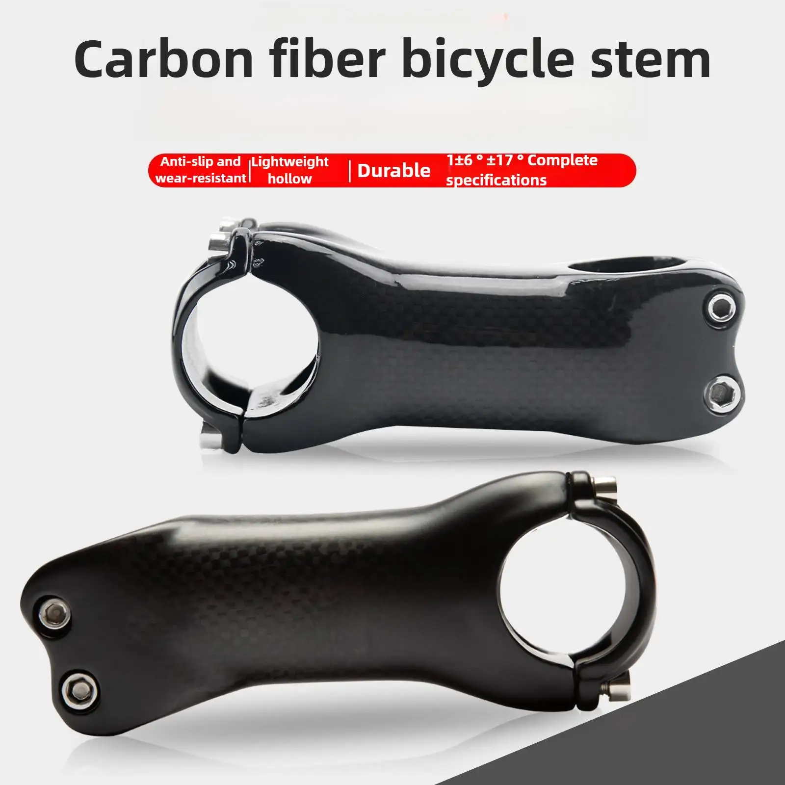 

Unbranded 3K Full Carbon Fiber Bike Stem - Matte/Glossy MTB Power Carbon Stem MTB Handlebar Stem Bike Parts