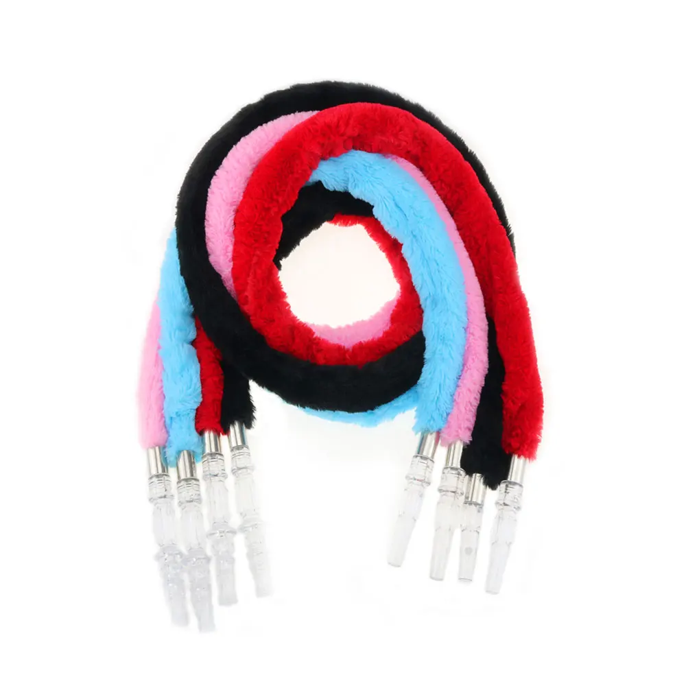 SY  Plush Hookah Hose With Acrylic Shisha Handle Smoking For Chicha Sheecha Narguile Accessories