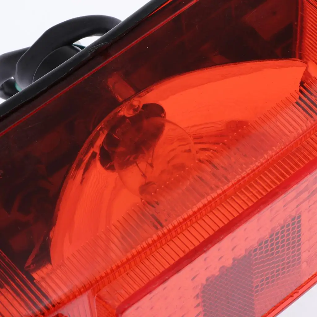 Multi-function Motorcycle Rear LED License Plate Tail Light Brake Turn Signal for ATV Quad Dirt Bike Lamps