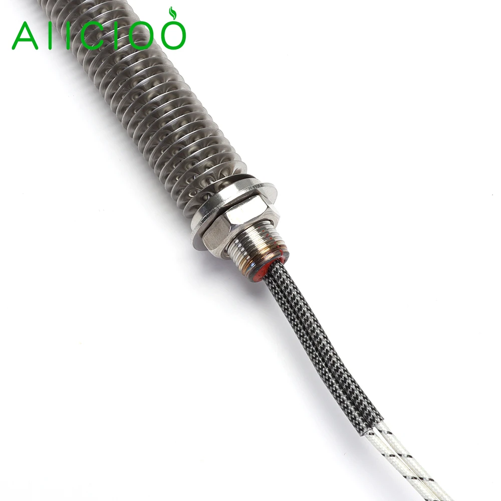 AIICIOO 220V Finned Heater Electric Oven Heating Element for Air Tubular Heater M18 Cartridge Heater  300w/500w/600w/800w/1000w