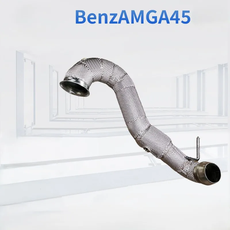 20.High Performance Stainless Steel High-Flow Front Pipe With Catalytic Converter for  A45 CLA45