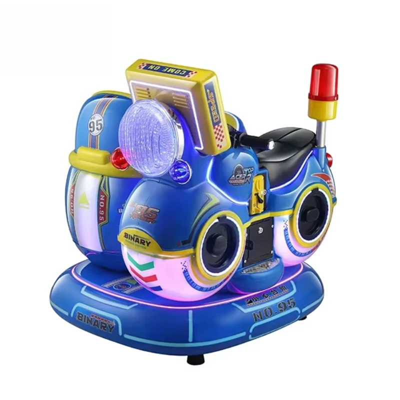 

Wholesale High Quality New Pattern Two-seater Motorcycle Children's Coin-operated Rocking Car Swing Machine With Screen