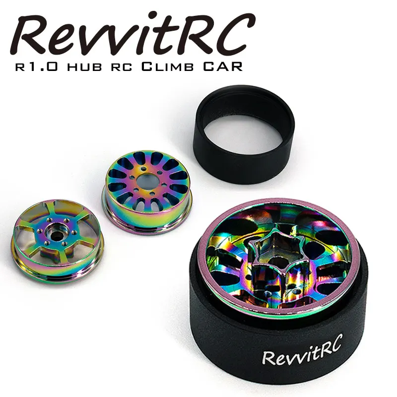 RevvitRC 6824-H T6061 Aluminum Alloy Colorfu Hub R1.0 For 1/18 1/24 RC Crawler SCX24 TRX4M RC Climbing Car Parts