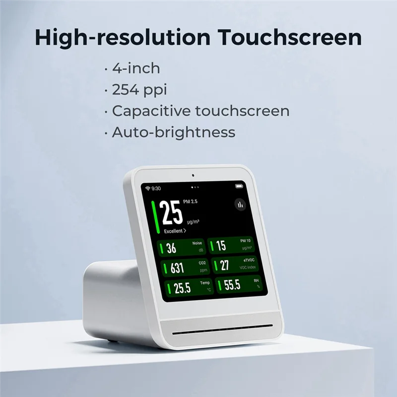 ABKI-Air Monitor 2 Smart Home Touch Screen Controllo Sensore di umidità della temperatura Rilevatore di CO 2 PM2.5 per l'app Mihome