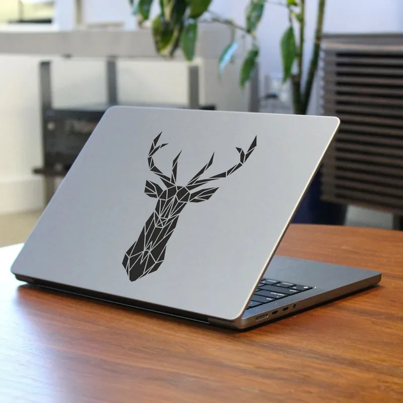 Geometrical Deer Vinyl Creative Laptop Sticker for Apple Macbook Pro 14 Air Retina 13 15 Inch Mac Cover Skin Art Notebook Decal