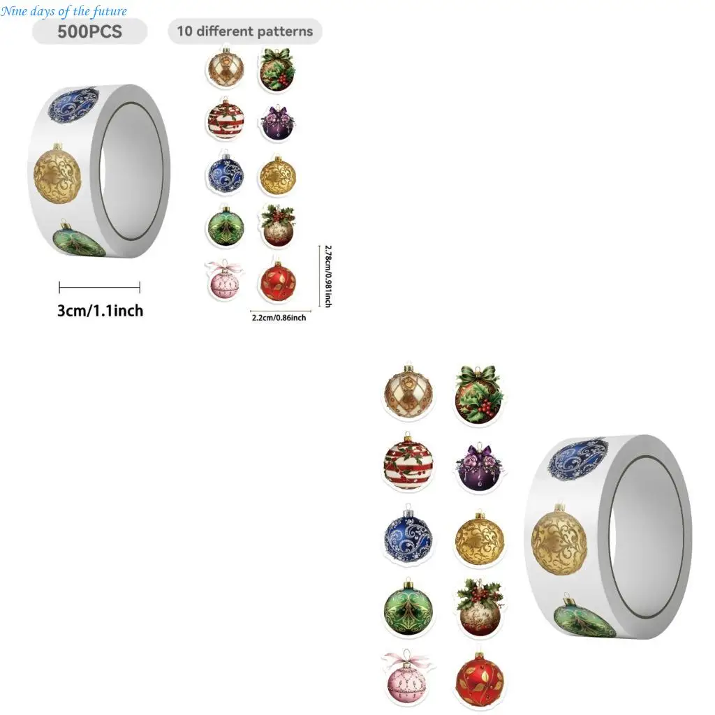 

Cartoon Christmas Stickers Durability PVC Tablets Skin Holiday Party Decoration E65A