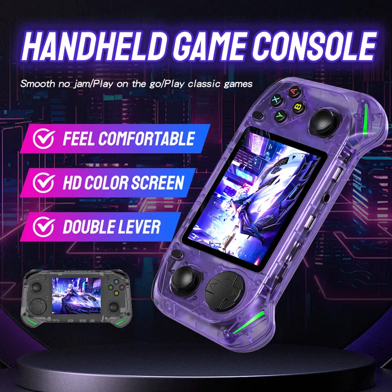 

Портативная игровая консоль Rx6h с 3,5-дюймовым IPS HD-экраном, джойстиком с открытым исходным кодом, поддержкой игр GBA, Arcade, PSP, разрешение 640*480.