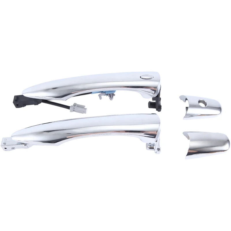 2Pcs Car Front Left&Right Door Handle W/ Key Hole&Inductive For Infiniti QX50 QX60 QX80 EX35 80640-3JA0B-01 80640-3JA0B