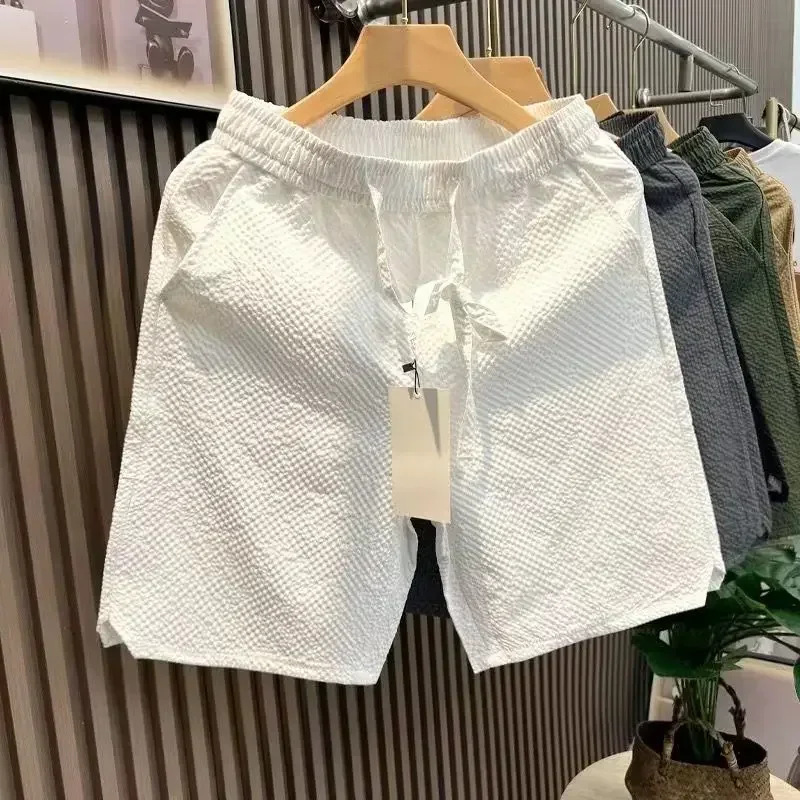 

Мужские шорты, легкие тонкие короткие брюки, мягкие быстросохнущие дышащие шорты на шнурке для бега, спорта, отдыха, пляжа, крутые шорты