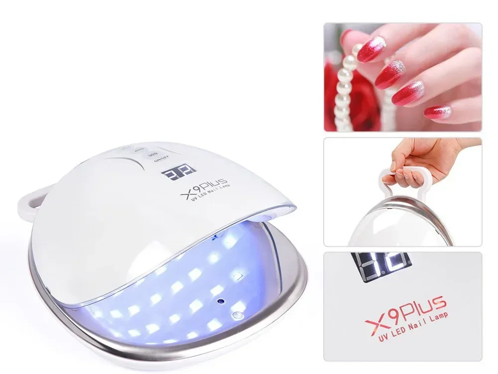 In Stock UV Led Gel Polish Curing Lamp Portable Nail Curing Dryer Lamp 48w for All Gel System