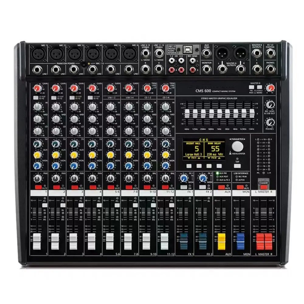 CMS 600-3 Music Studio Equipment Pro Sound Mixer Sound Mixer Professional Audio Sound Cards & Mixers