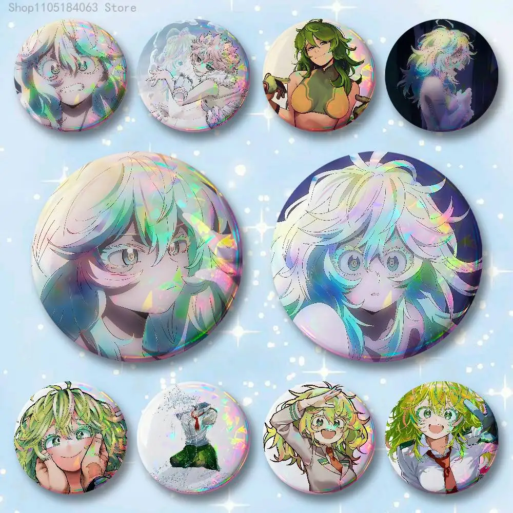 

H-Hagakure M-MHA Badges 25 32 44 58 75 mm Round Cosplay Pin Bag Decor Fans Collect Friends Gifts Brooch Souvenir