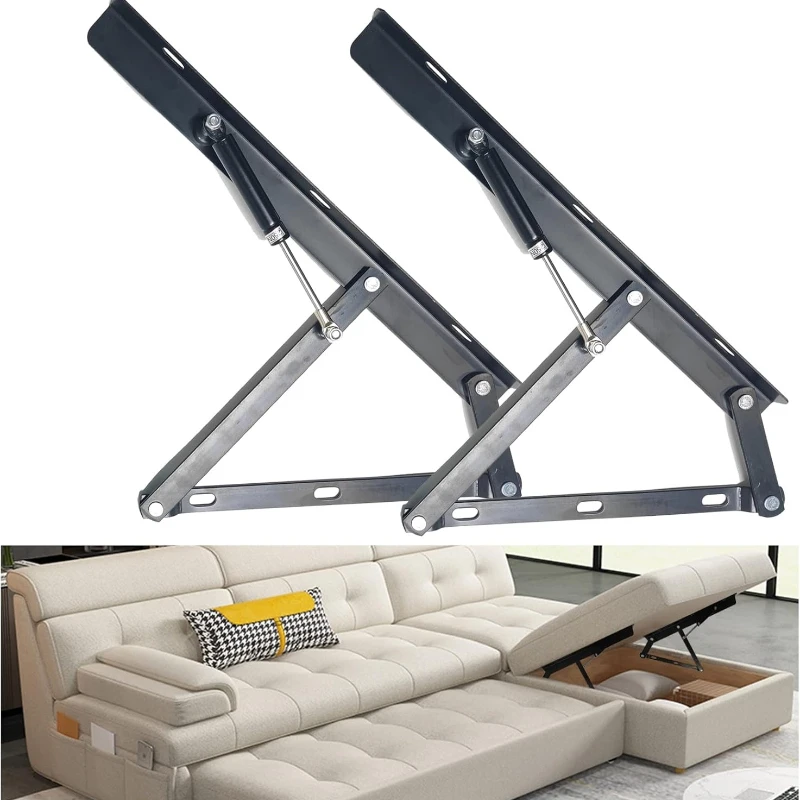 

Storage Ottoman Hardware, Hydraulic Ottoman Hinge, Scissors Hinge Large, DIY Furniture Hardware, Black (2pcs)