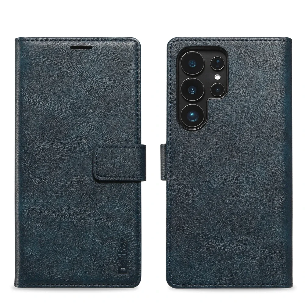 2-in-1 Magnetische Lederhülle für Samsung Galaxy S26 S25 Ultra S24 Plus S23 + S25Ultra Kabelloses Laden Kartenfach Handyhülle – Detail 13