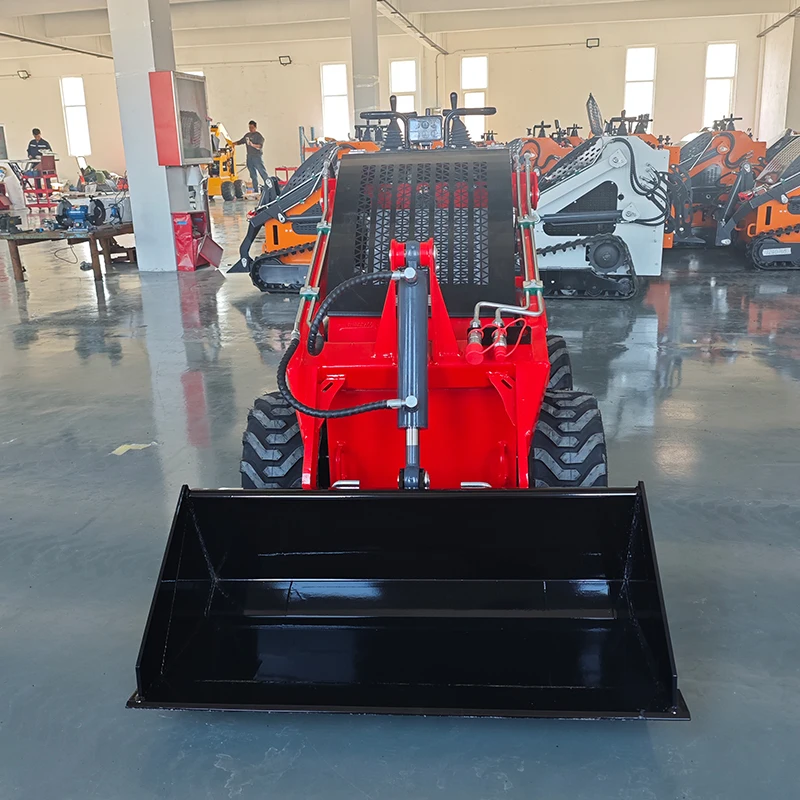 공장 직판 스키드 스티어 로더 가정용 상업용 고효율 CE EPA 유로5 스키드 스티어 로더 다기능