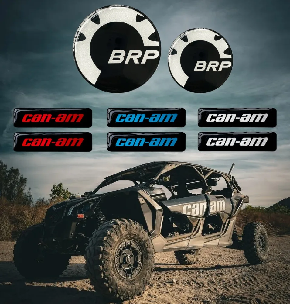 3D Gel Decal Epoxy Sticker Strips Warteproof Badges For BRP Can-Am Outlander Electric Spyder Ryker Canyon Commander Origin/Pulse