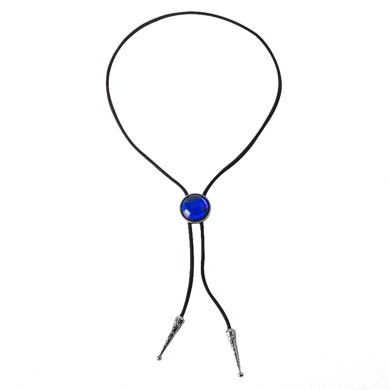 La novia del antiguo mago Ainsworth Elias Cosplay collar cruzado gema azul colgante modelo juguete colección de regalo Bolo Tie Anime