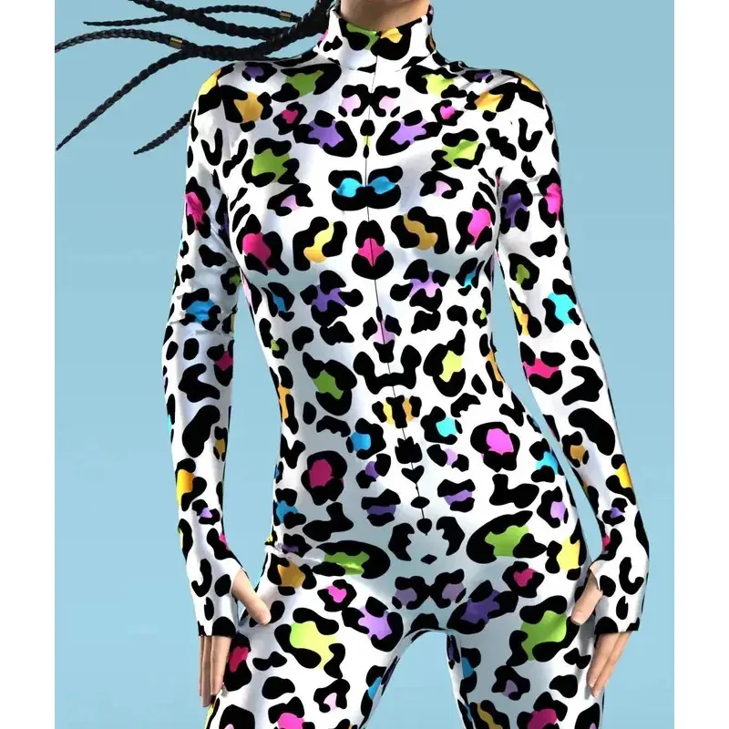 72-й аниме сексуальный женский комбинезон плотный цвет в горошек 3D узор для взрослых Хэллоуин косплей костюм вечерние комбинезоны карнавал Bod