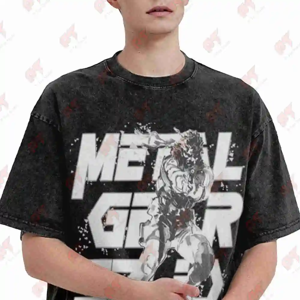 Metal Storm Vintage Washed Tee Pure Cotton T-Shirt