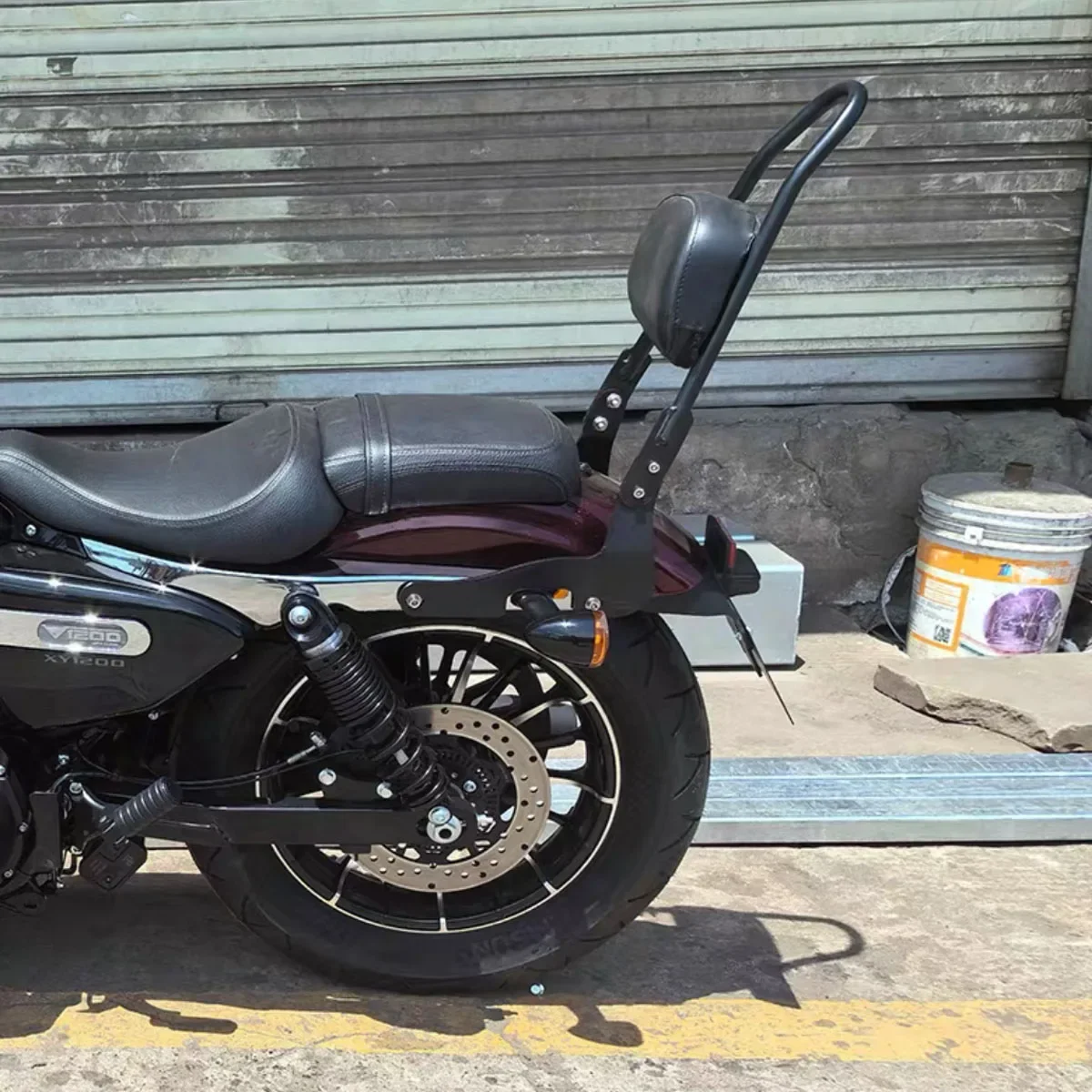 【Precise Fit】Fit For SHINERAY XY1200 XY 1200 Motorcycle waist shaped backrest back shelf luggage rack rear shelf backrest