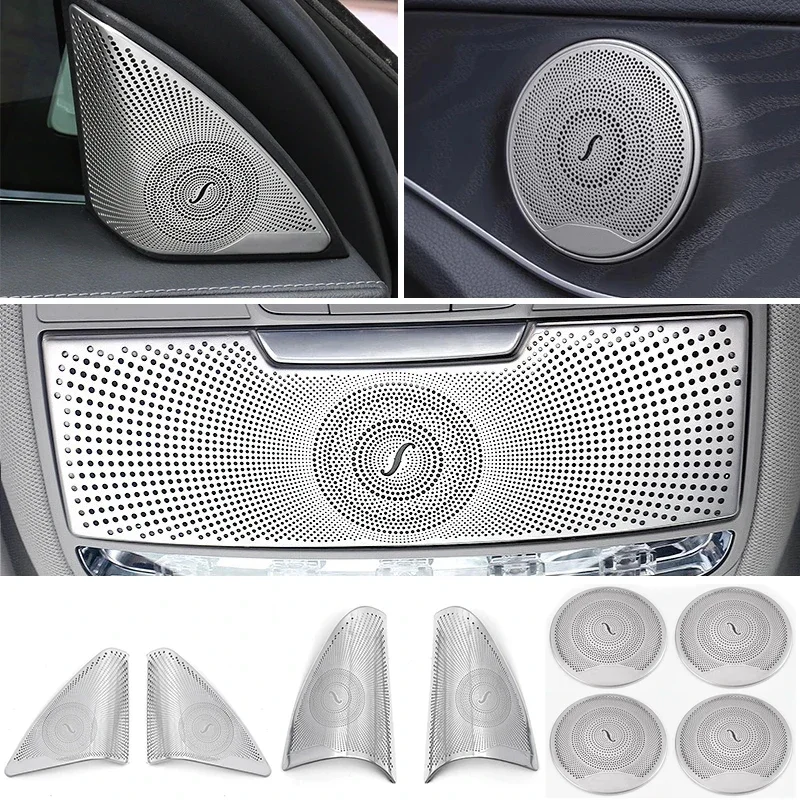 Cubierta Decorativa para Altavoces de Puerta de Coche Mercedes Benz W205 W213 X253, Accesorios Interiores para GLC Clase C E E200