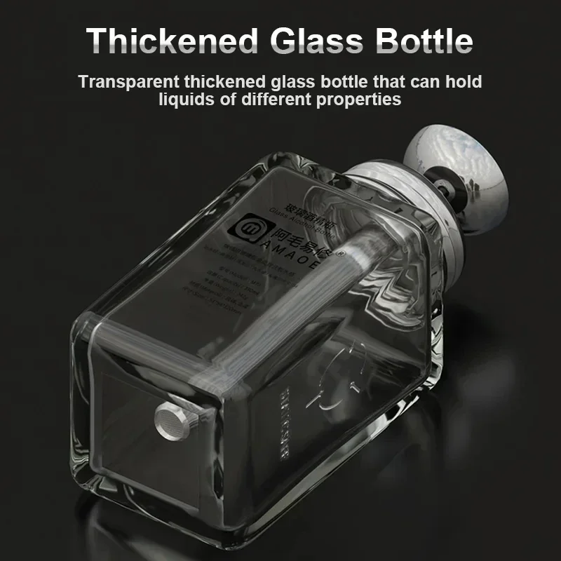 AMAOE M73 M74 200ml Micropore Glass Alcohol Bottle Phone Maintenance Stainless Steel Pipe Press Type Repair Liquid Glass Bottle
