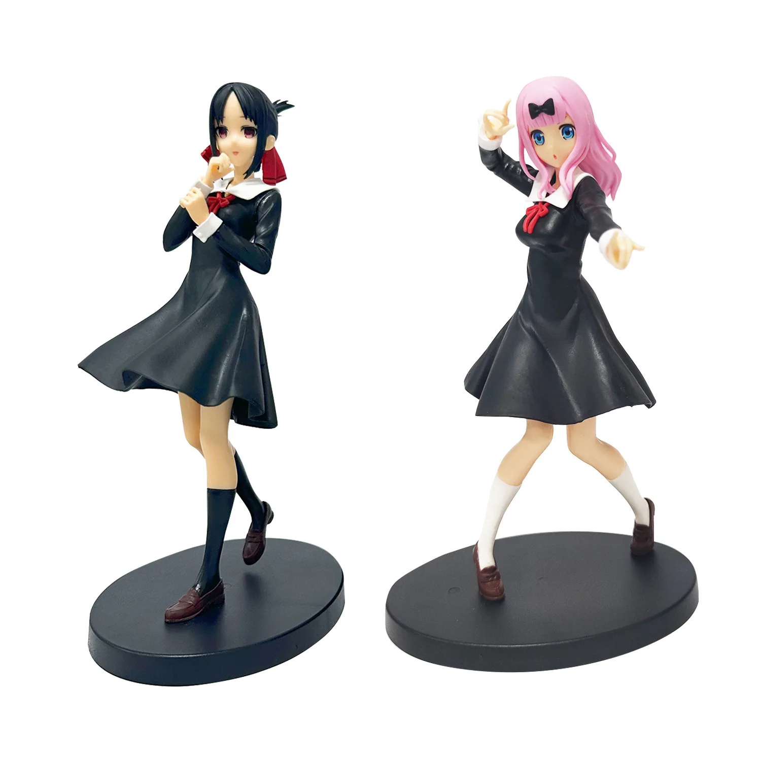 Anime Figure Kaguya-sama: Love Is War Shinomiya Kaguya Student Uniform Dress Standing Model PVC Kawaii Girl Desktop Decoration