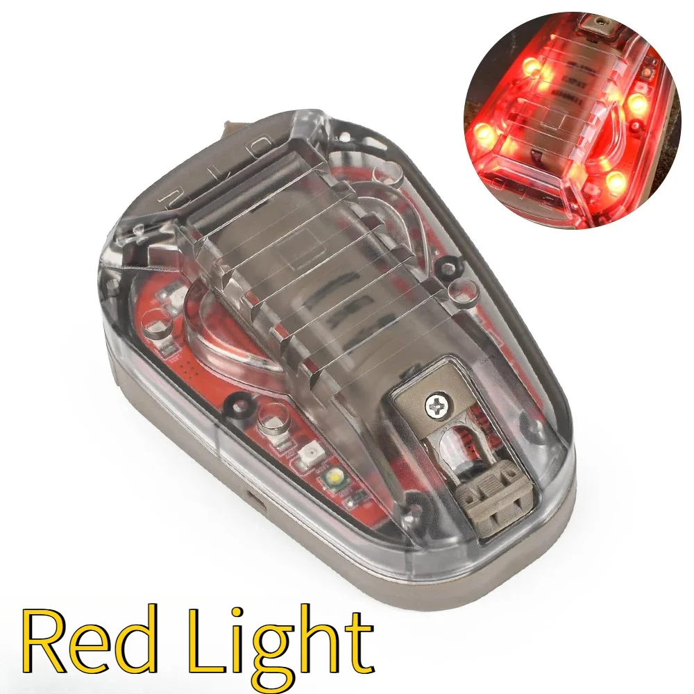 Tactical Helmet Light Blue Green Red IR Strobe Survival Safety Signal Flash Lamp Outdoor Sport Hiking Helmet Ladybird Light