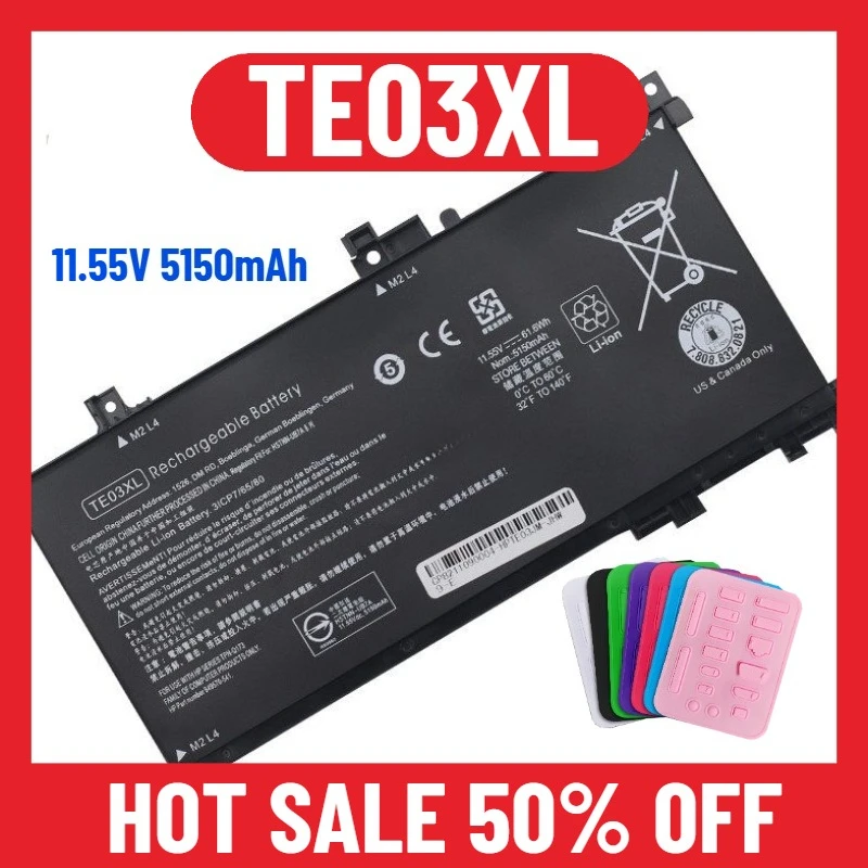 

11.55V 5150mAh for Genie 2 HSTNN-UB7A TPN-Q173 TE03XL Laptop Battery