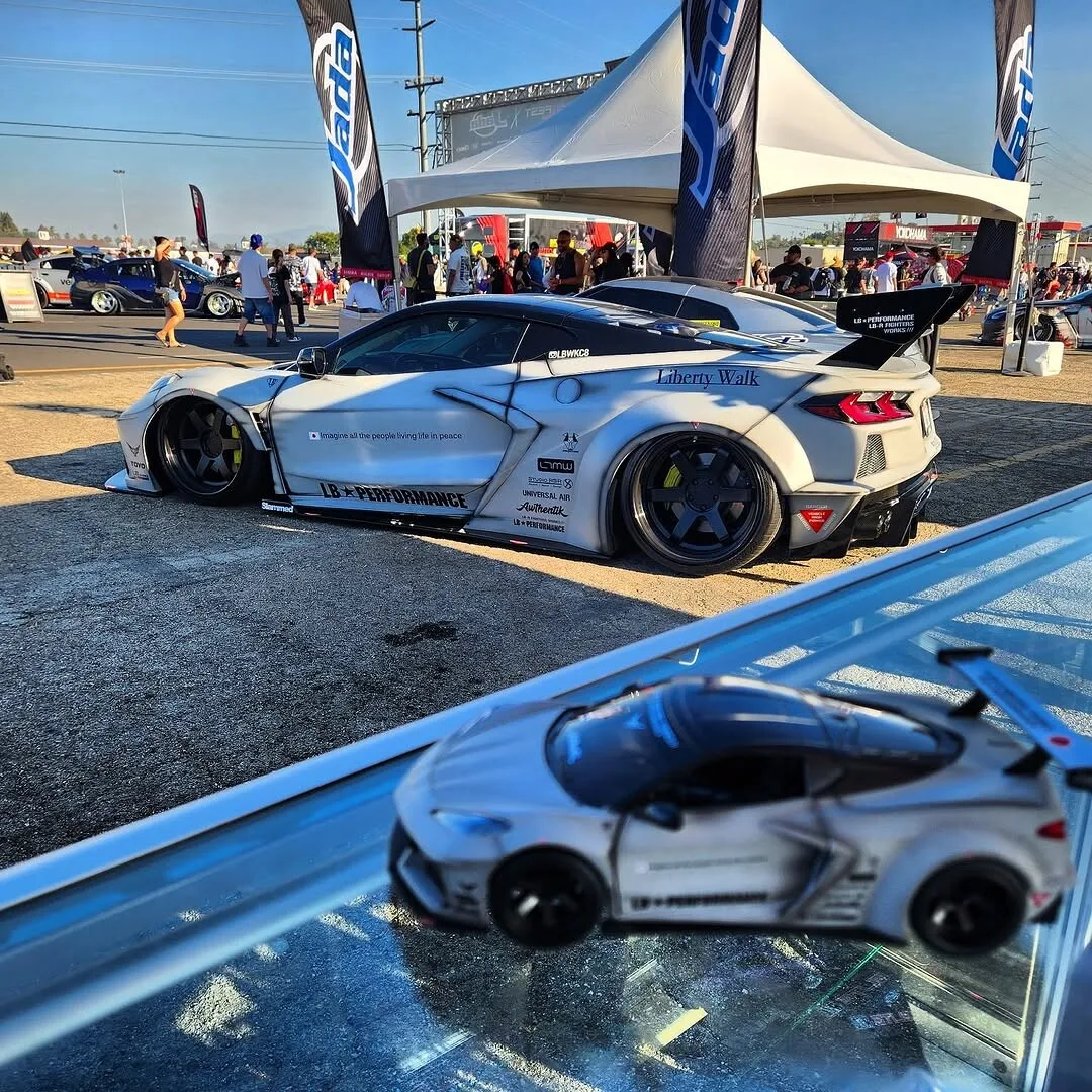 JADA Liberty Walk Corvette C8 Alloy Car Model Limited Edition Collection Gift Toy view 5
