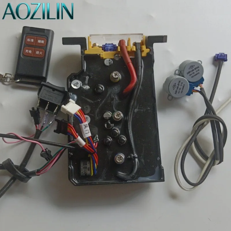 AOZILIN 24V Open‑Frame Intelligent Inverter Generator Start Controller with Remote Start for Vehicle Parking Air Conditioner