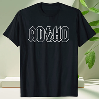 Funny ADHD Highway Hey Look A Squirrel T Shirts Summer Cotton Streetwear Short Sleeve ADHD Is Awesome Gifts T-shirt Men