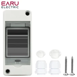 HT-2 IP65 Waterproof Distribution Breaker Box Panel Installation 2 WAY PC ABS Plastic Outdoor Electrical MCB Solar Junction Box