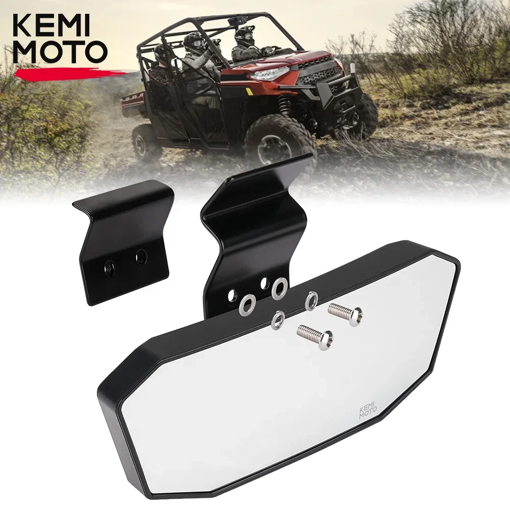 Espejo retrovisor convexo para Can Am Defender HD 5 8 10 Max Compatible con Polaris Ranger XP 570/900/1000 Crew EV de tamaño mediano