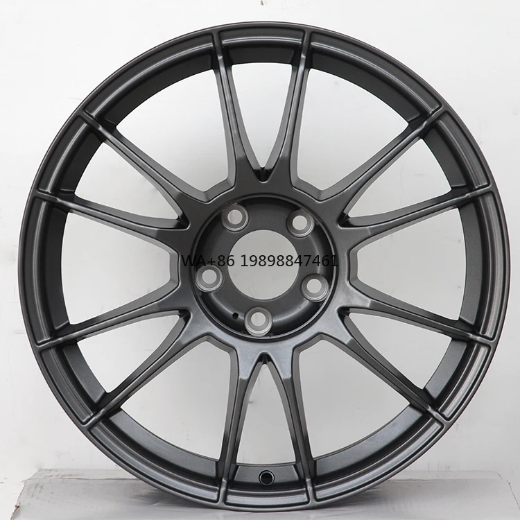 

5x100 5x108 4x100 18 Inch A356.2 Aluminum Alloy Multi Spoke Wheel Black Hyper Black High Performance New Design #M1171