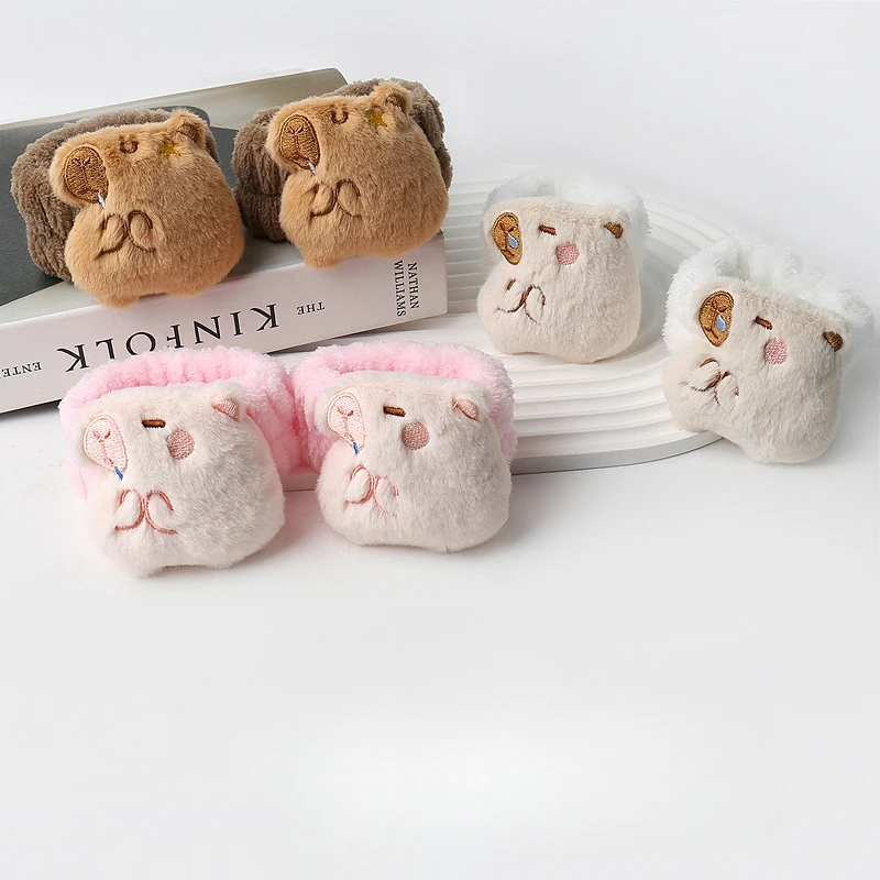 حار بيع لطيف أفخم جديد كابيبارا Scrunchie غسل الوجه المعصم مقاوم للماء الكفة عقال الشامبو عقال #2