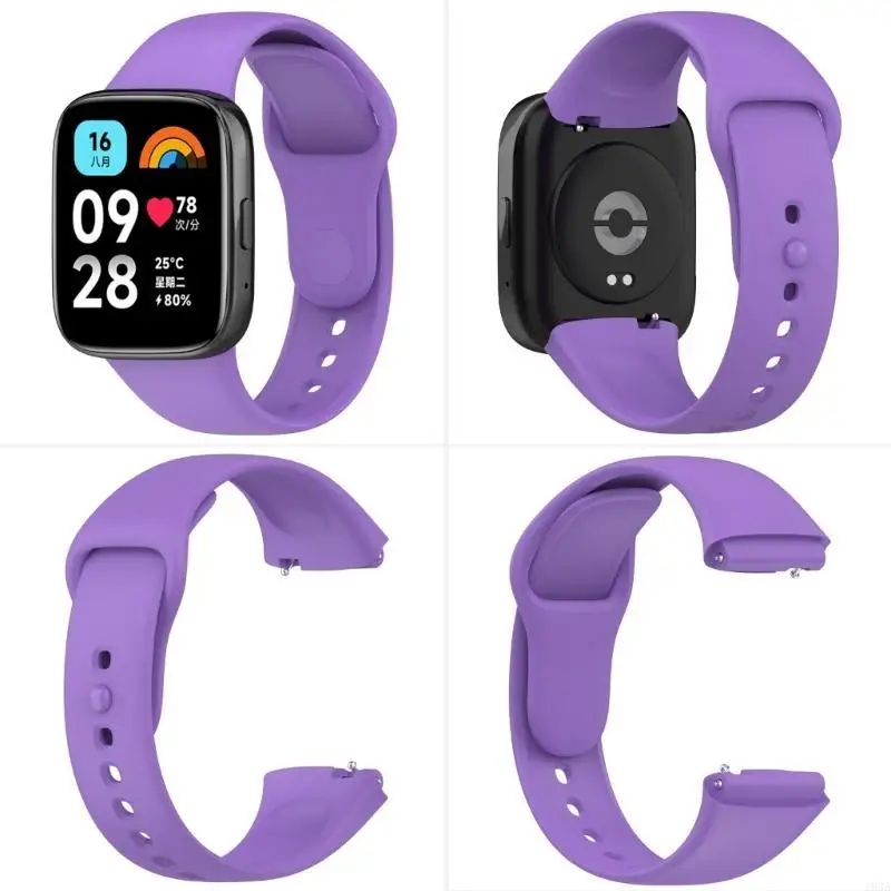 

Для Redmi Watch3 Lite Active для женщин мужчин, мягкий силиконовый спортивный ремень для замены Wwatch 193a