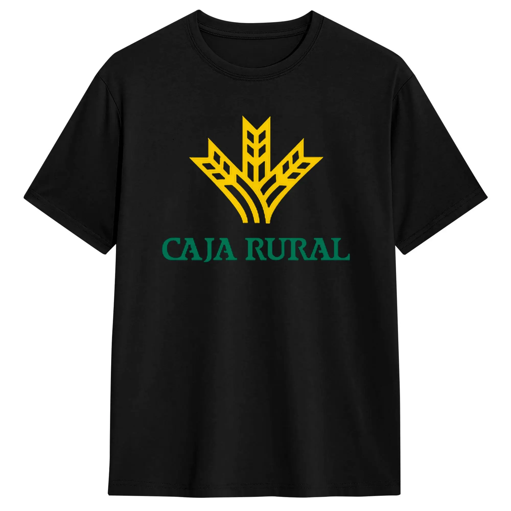 Camisetas brillantes Caja Rural para hombre, camisetas 100% de algodón, camiseta de manga corta Vintage de verano, camiseta con estampado de Hip Hop con cuello redondo