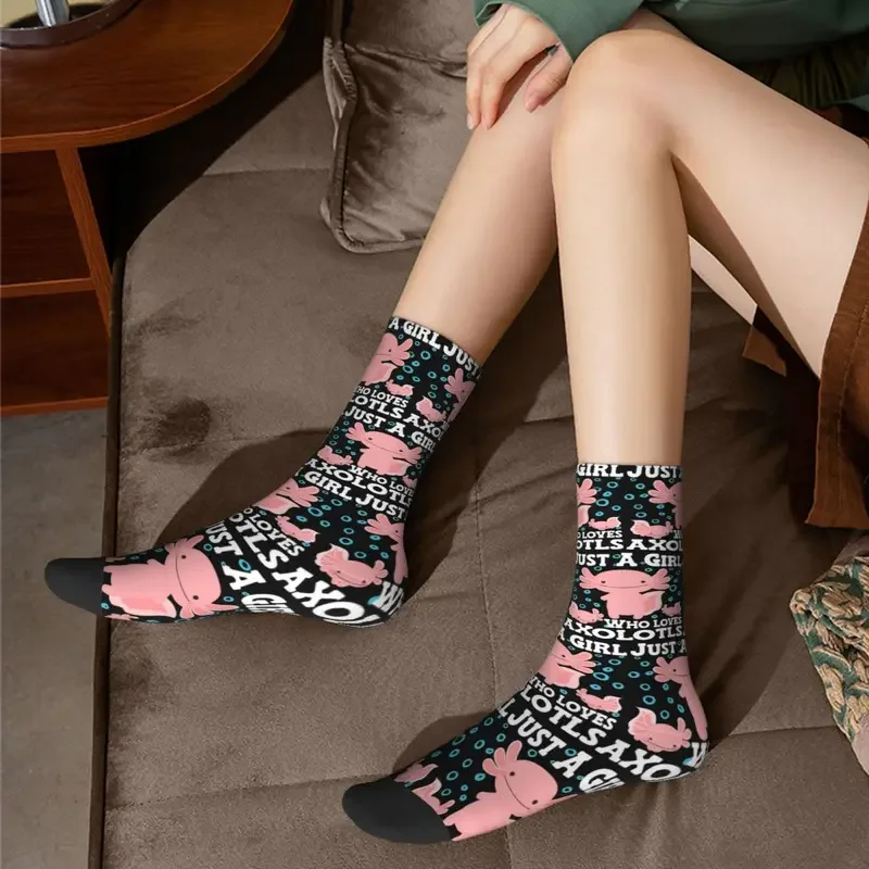 Y2k axolotl süße kawaii, nur ein Mädchen, das Axolotls Harajuku Schweiß absorbierende Strümpfe die ganze Saison lang Socken Zubehör liebt