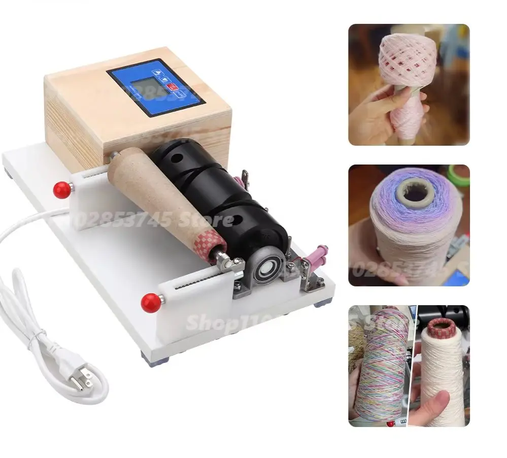 Yarn Winder Electric Winding Knitting Supplies Thread Crochet Desktop Weave Accessories Wraps Mink Down Loom Accessory Hook Wool