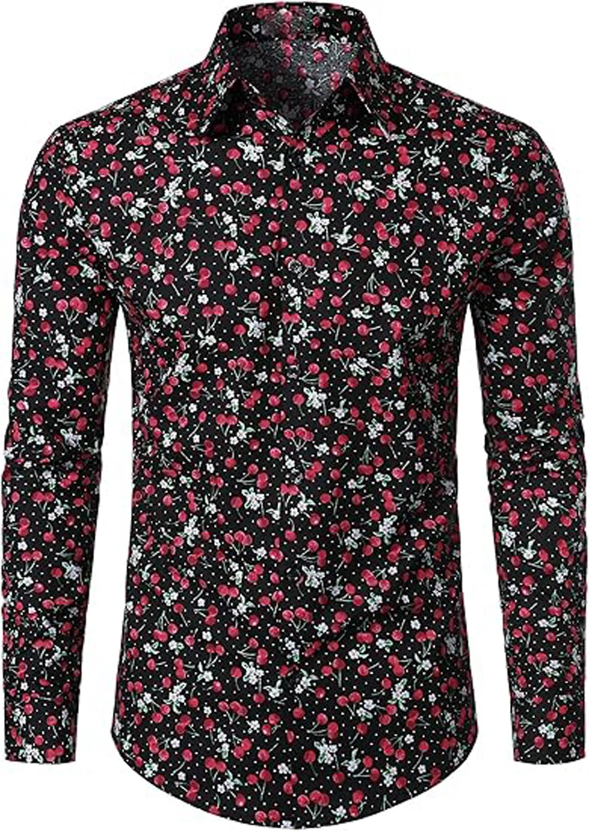 

Men's Floral Red Rose Skull Shirt Christmas Casual Outdoor Street Elastic Soft Summer New Style Daily T-Shirt Clothing Men Top's