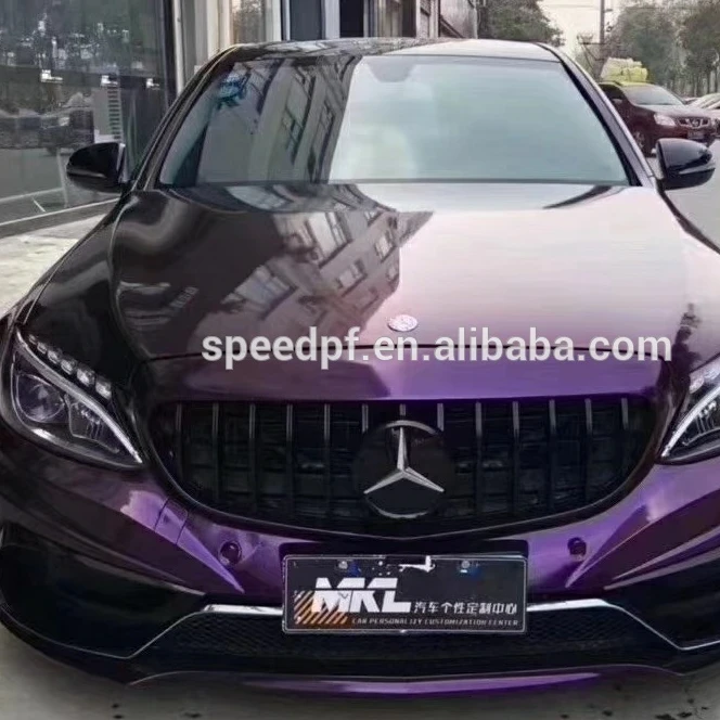 Promo Panas Stiker Vinyl Bodi Mobil Hijau Metalik Glitter Berlian Bunglon Premium Film Hitam