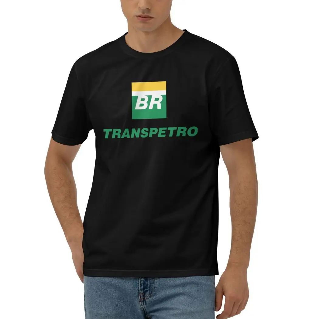 NOVAS Petrobras Mens Camisetas Casual Hipster Hip Hop Manga Curta Crewneck Camisetas hort Manga T-Shirt