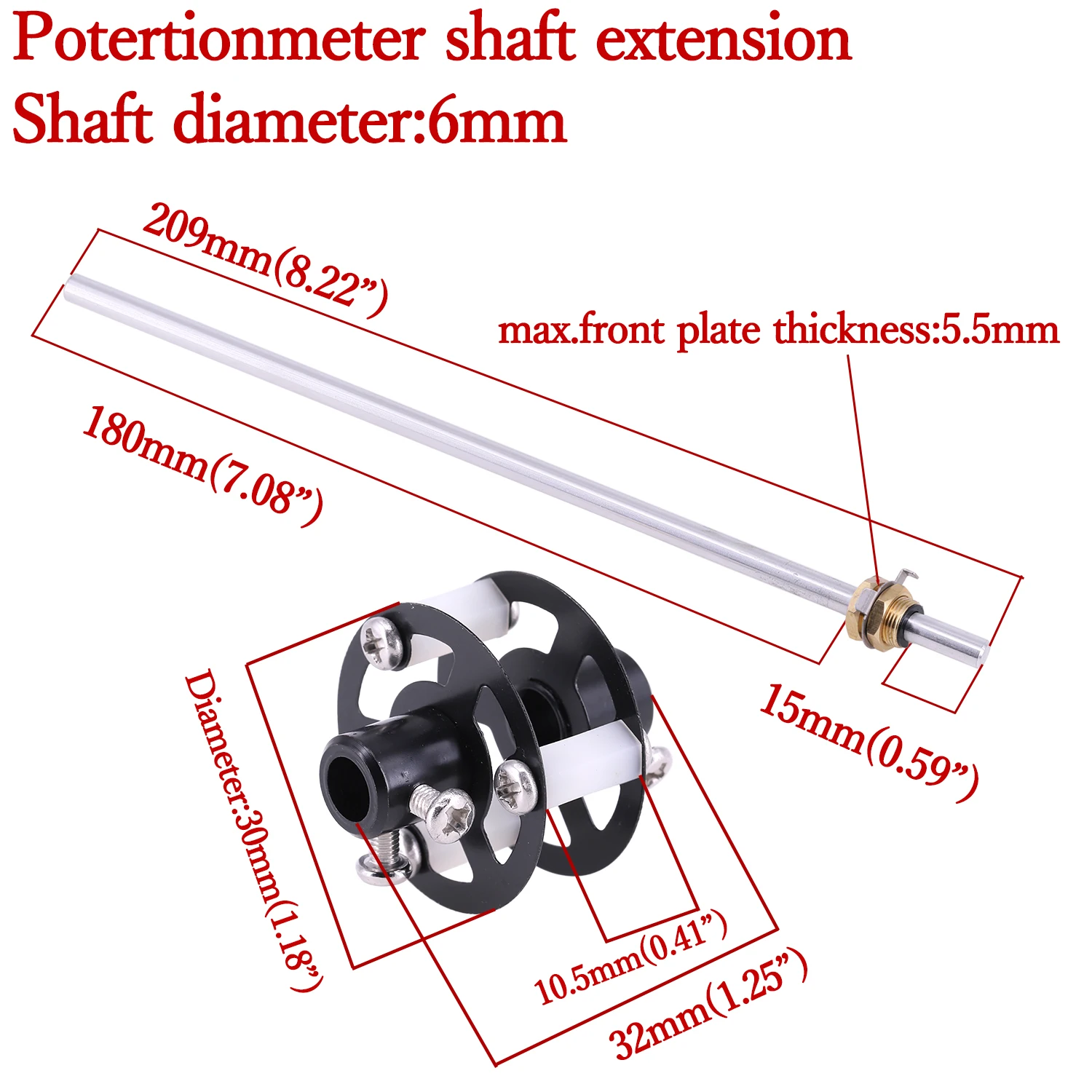 Potentiometer Volume Switch Extension Rod 6mm ALPS RK27 For HiFi Audio Amplifier Preamplifier DIY Kits